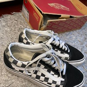 Platform Checkboard Vans